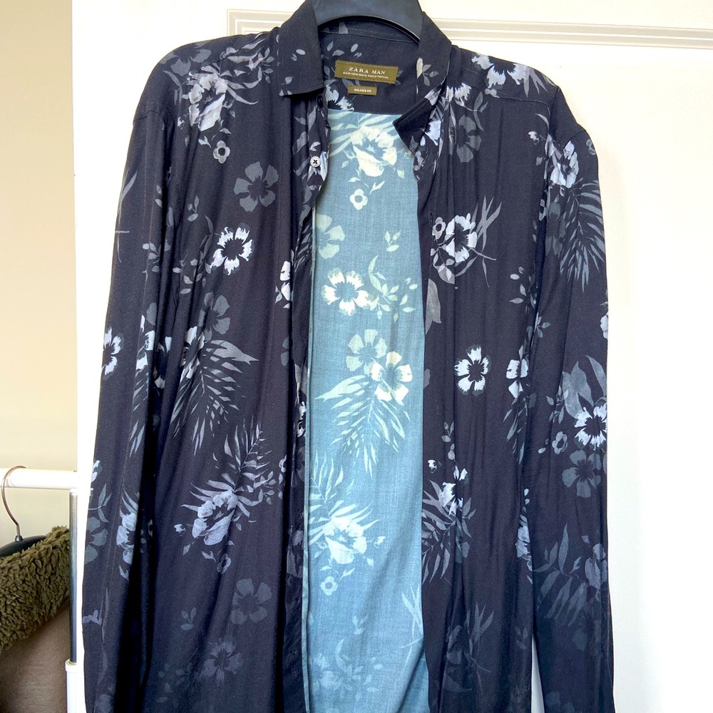 Zara’s mens floral button up